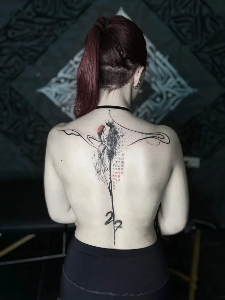 TKTX Spine Tattoo